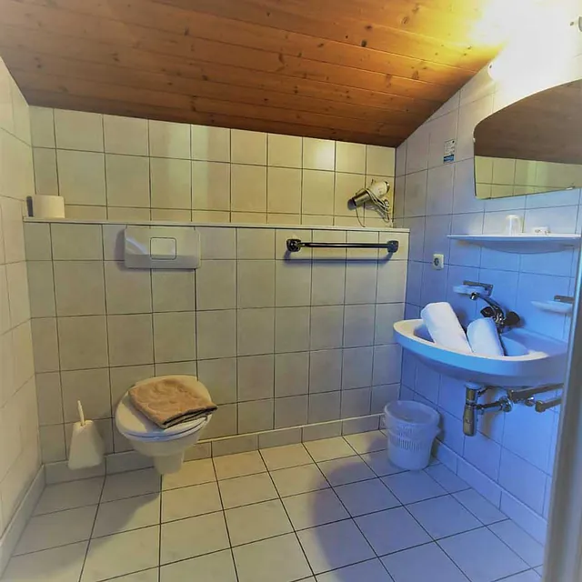 Badezimmer im Einzelzimmer